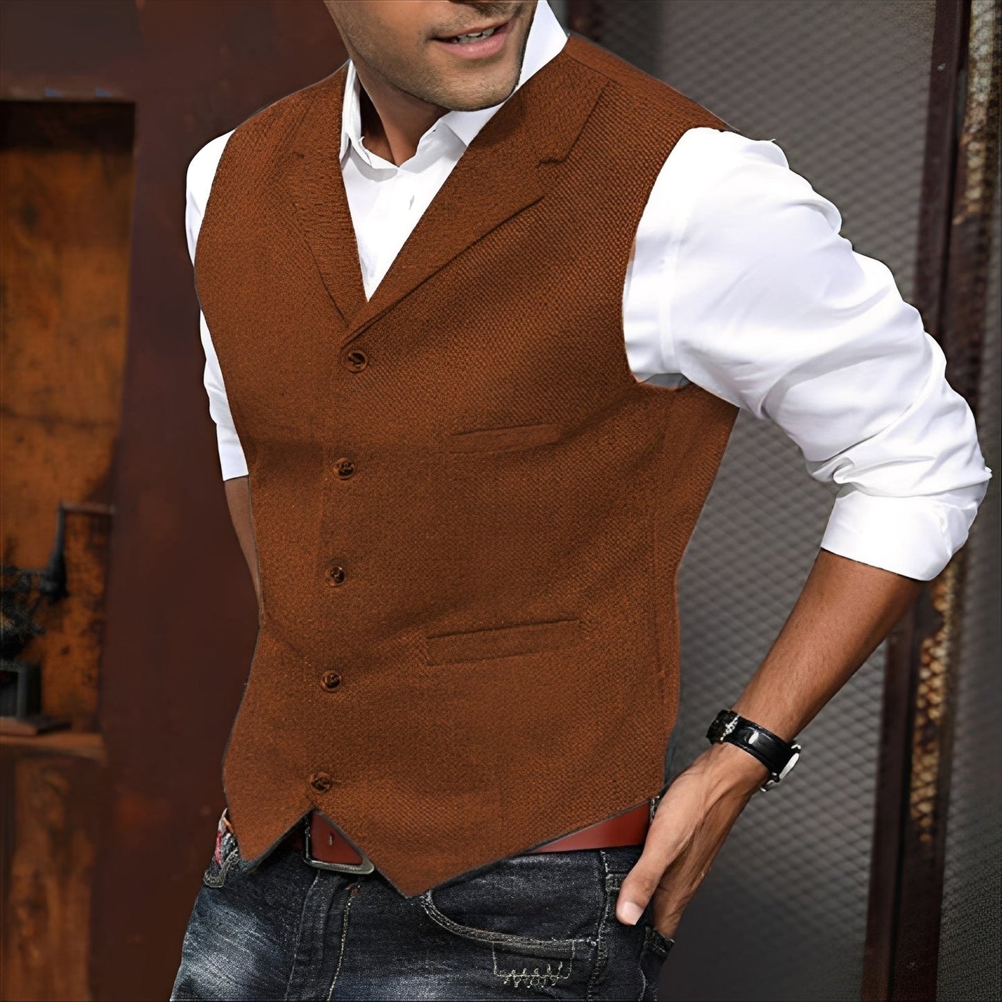 Wesley - Moderní, elegantní pánská vesta