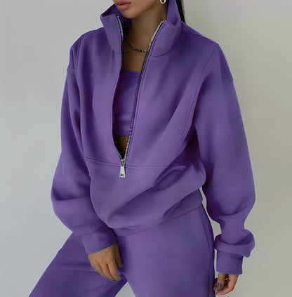 Mélissa - Sada dvou kusů oversize pohodlná z teplákoviny