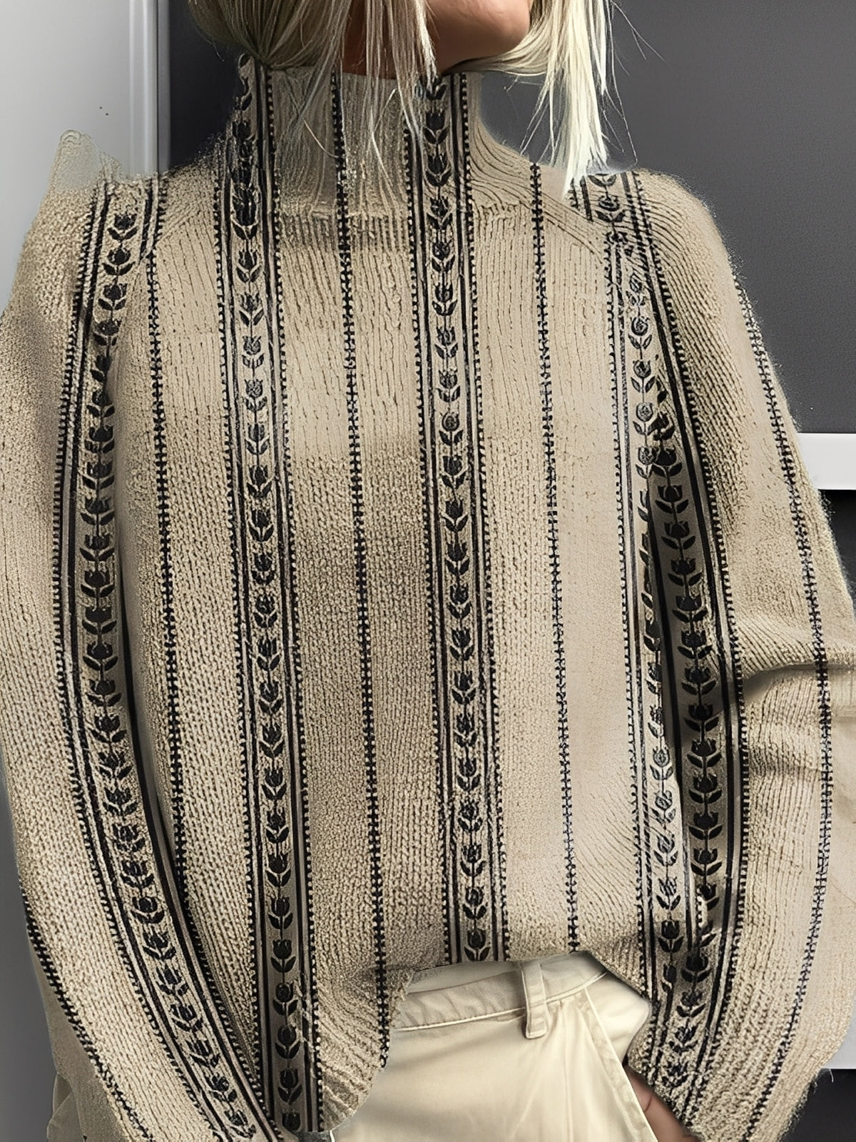 Giselle - Módní, barevný dámský rolák