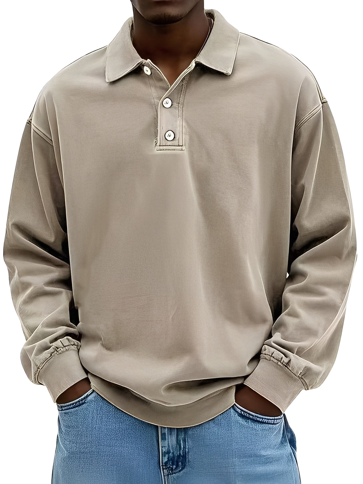Clayton - Klasické Polokošile s Dlouhým Rukávem pro Muže