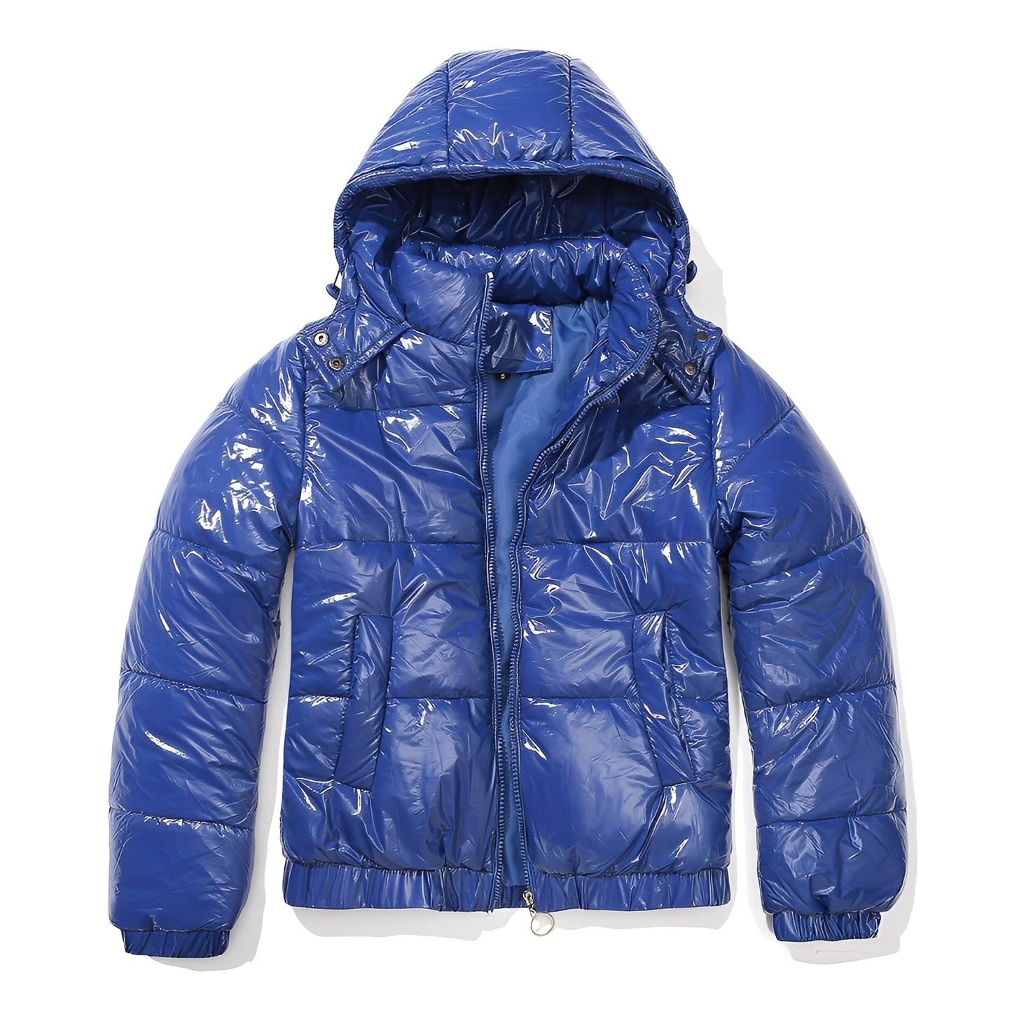 Yazmin - Moderní, lesklá dámská bunda s kapucí