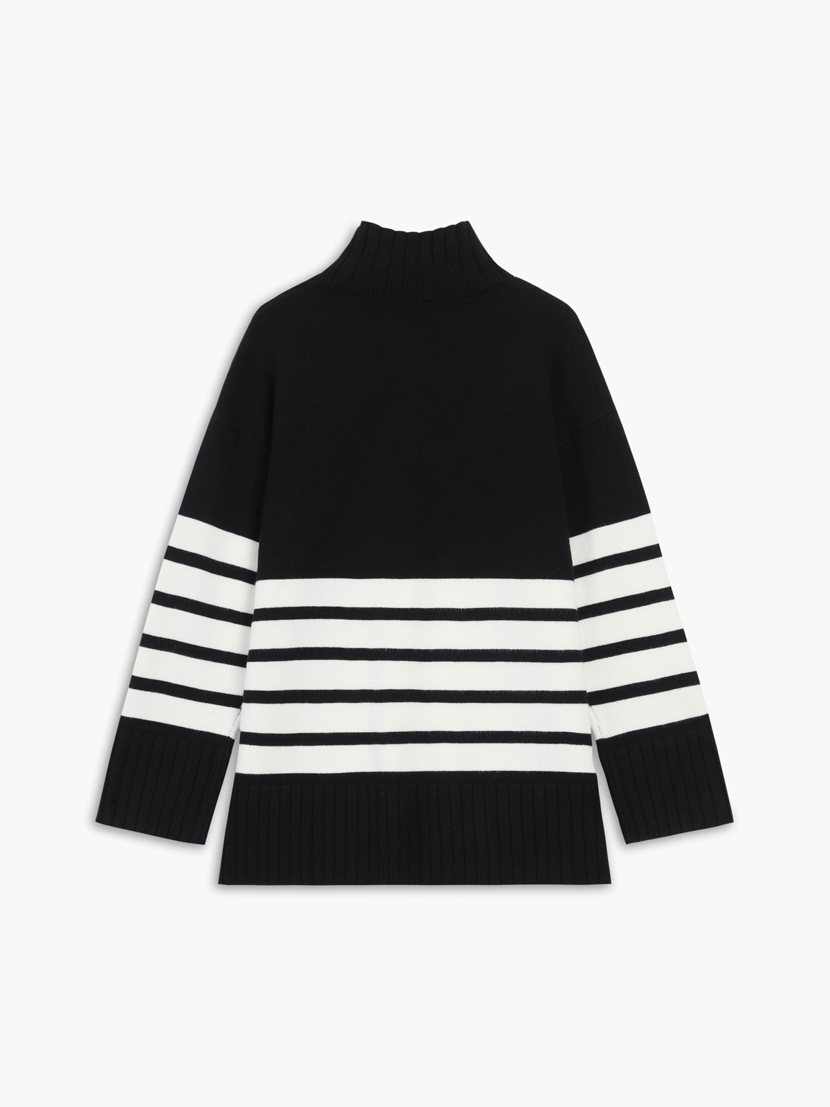 Colette – Pruhovaný Mock-Neck-Pullover