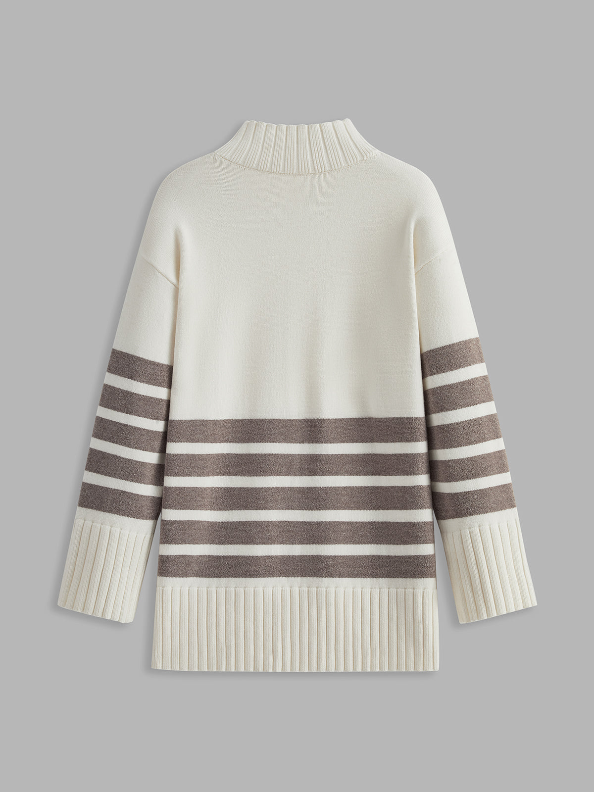 Colette – Pruhovaný Mock-Neck-Pullover