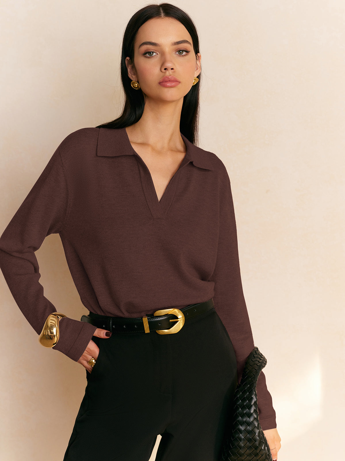 Fiona – Pullover s ležérním kragen