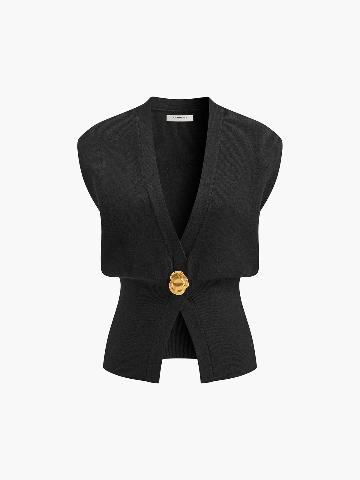 Annalena – V-Ausschnitt s knoflíky Strickweste