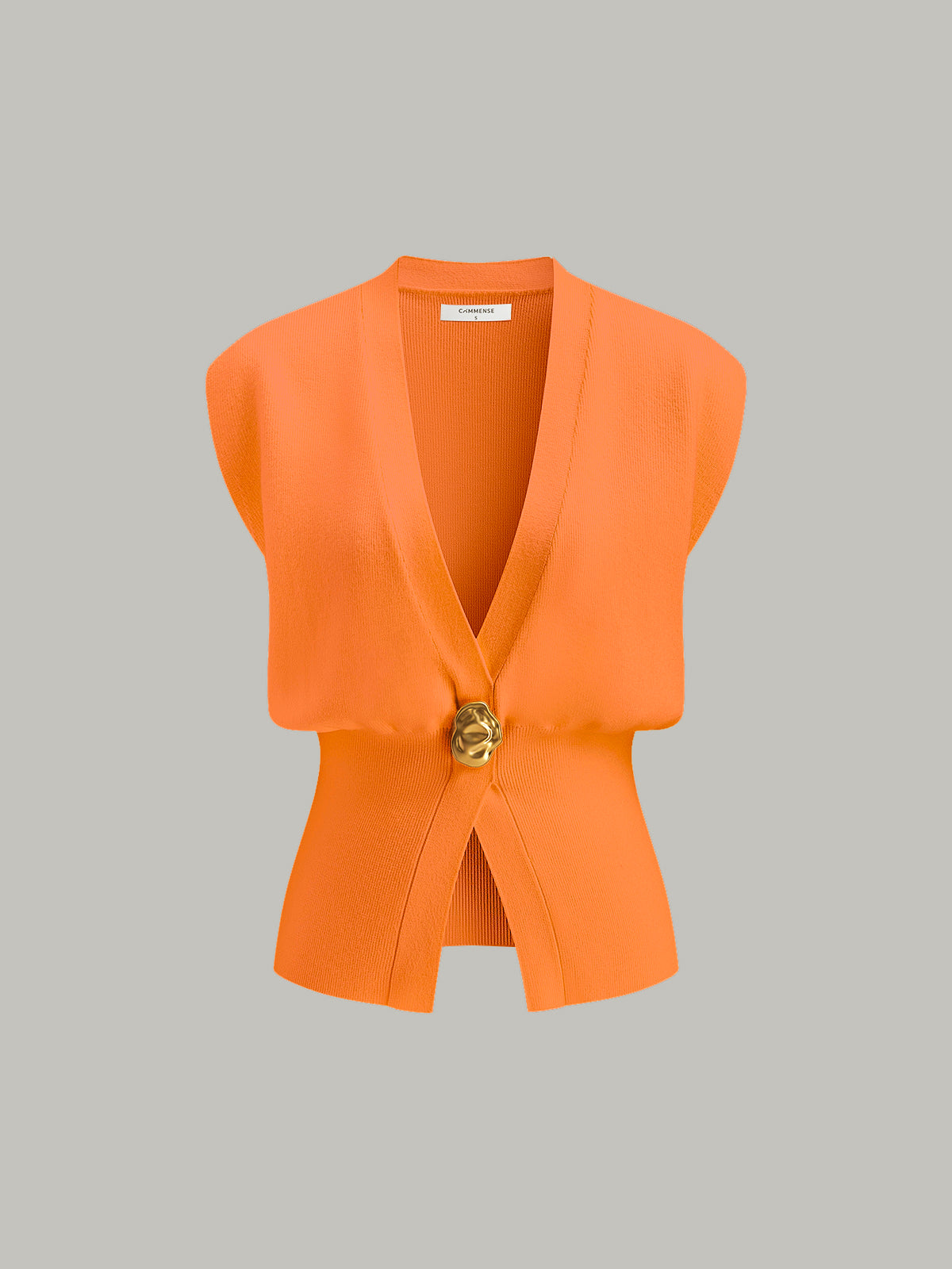 Annalena – V-Ausschnitt s knoflíky Strickweste