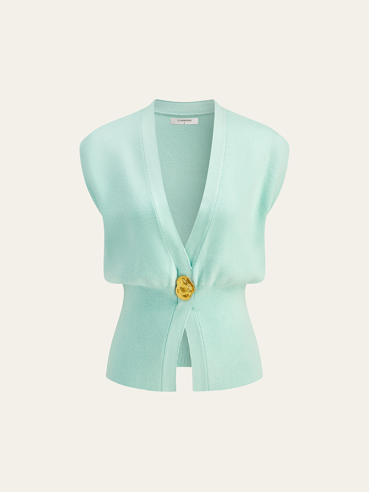 Annalena – V-Ausschnitt s knoflíky Strickweste