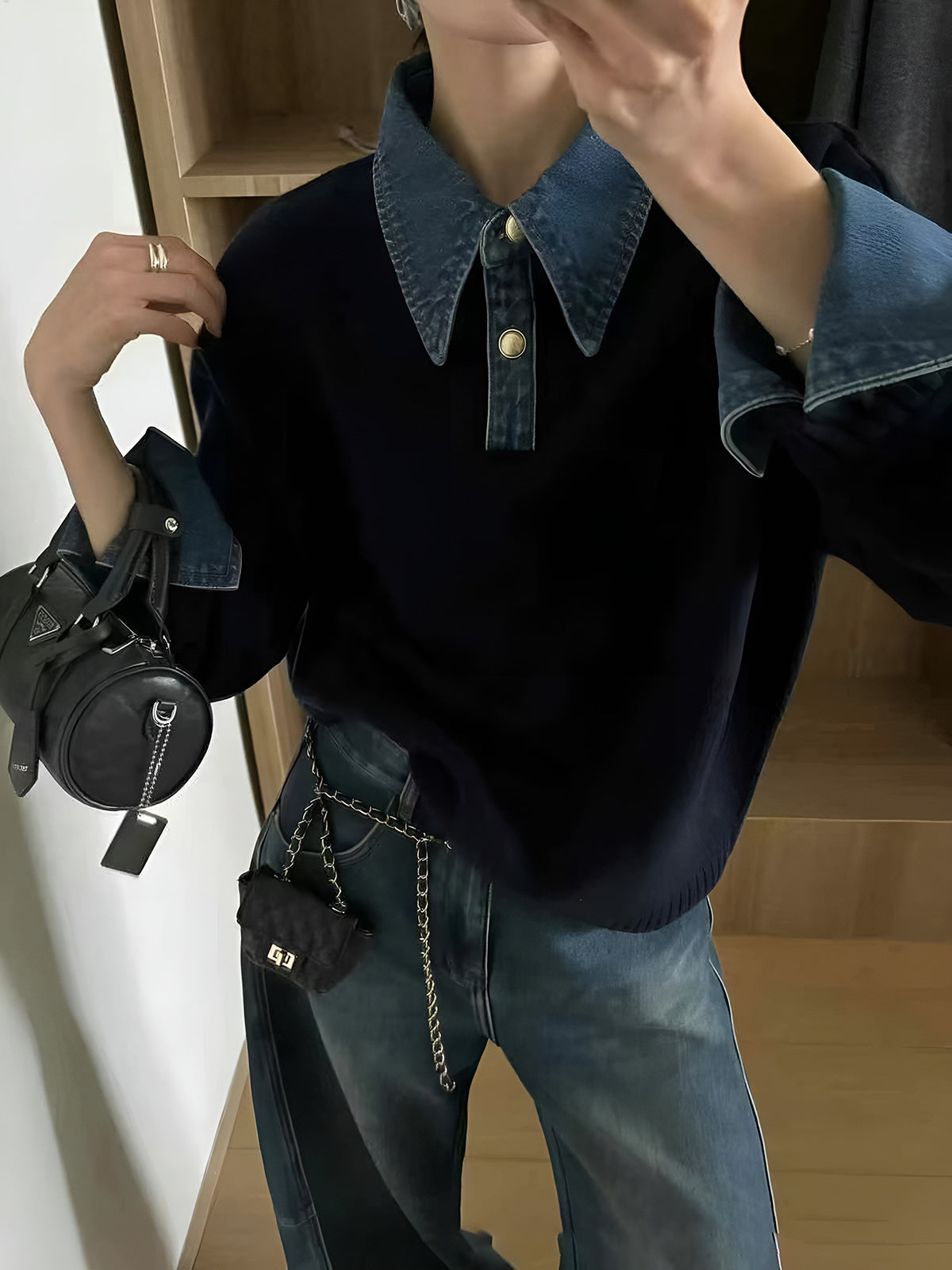 Nellie – 2-in-1 svetr s reverzním panelem