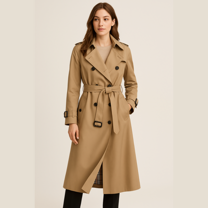 Chloé – Kabát Trench Dámský Dvojitý Knoflík
