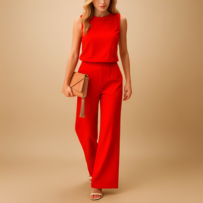 Abegaille - Elegantní kombinéza s širokými nohavicemi pro ženy