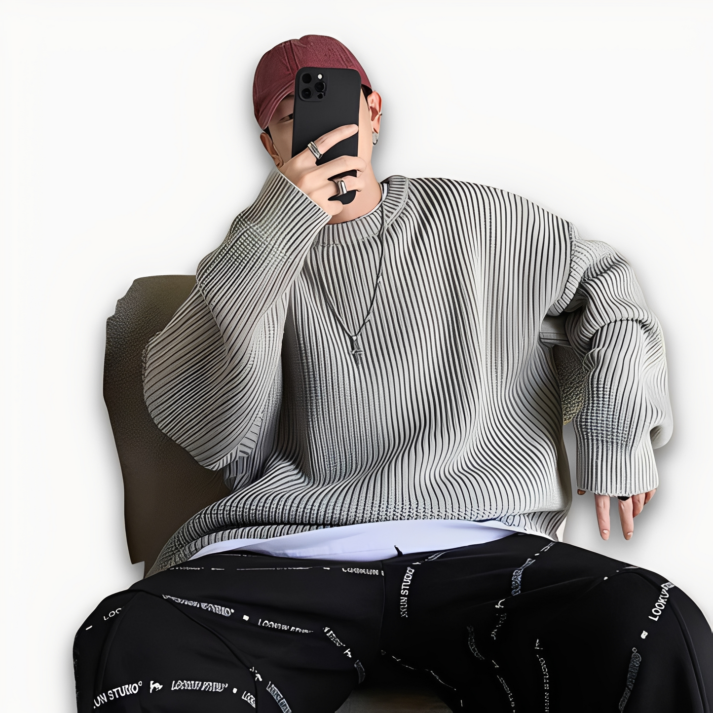 Abdias - Nadměrný pánský pletený svetr