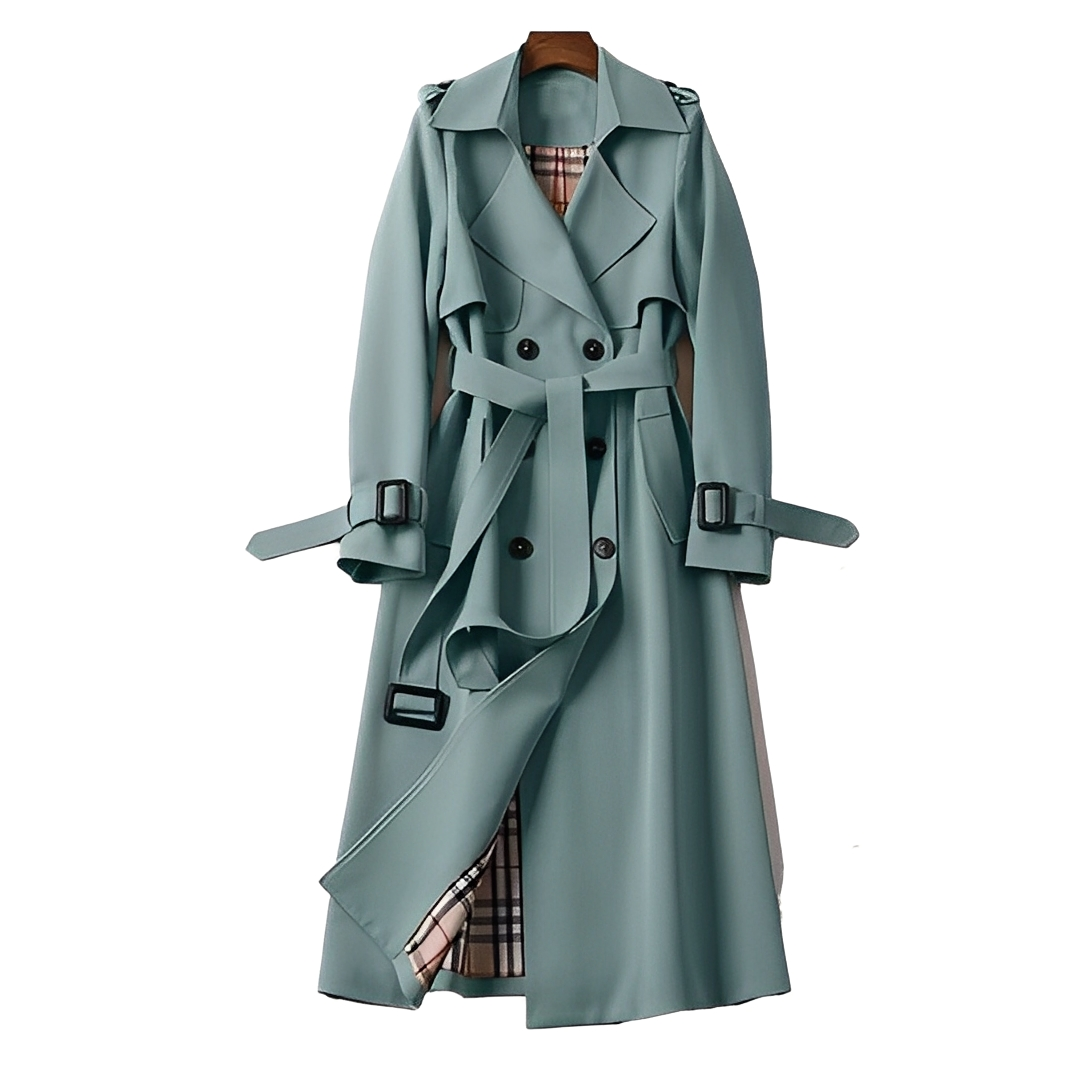 Élodie - Tradiční zimní kabát s páskem pro ženy