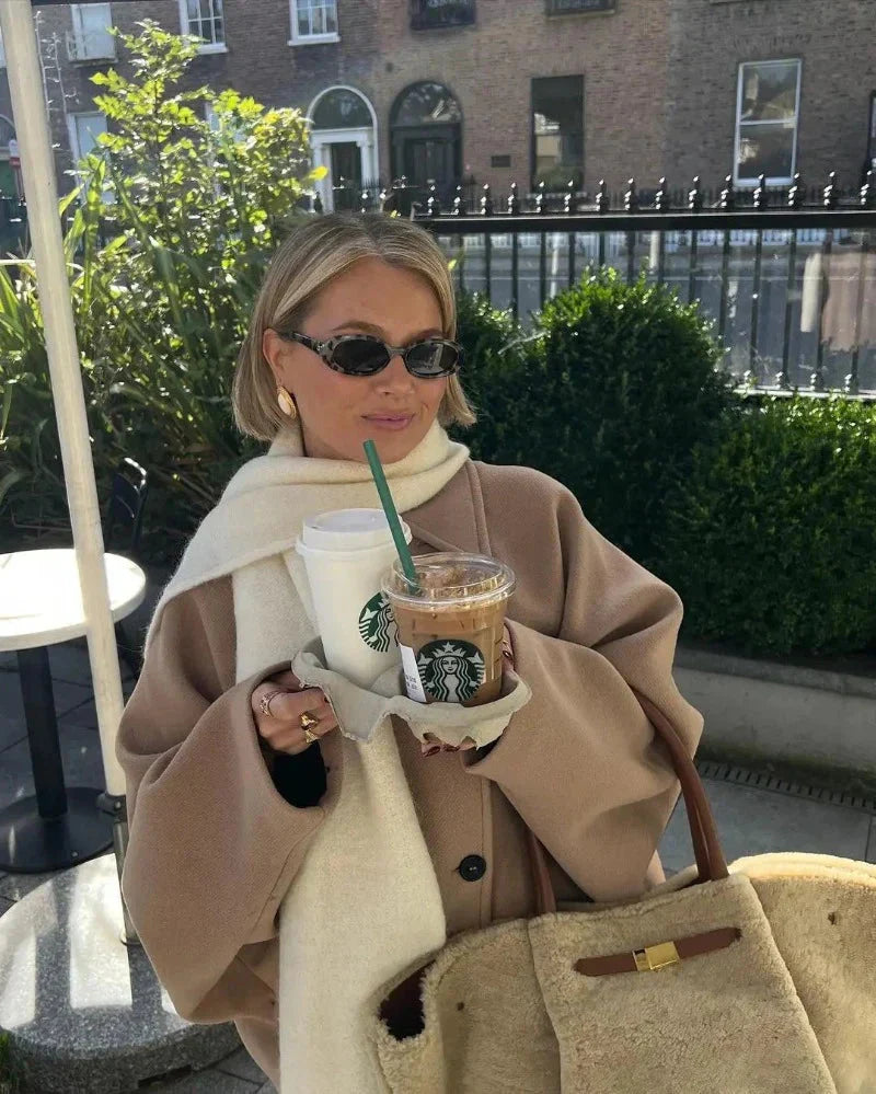 Jessy – Béžový přechodový kabát pro ženy