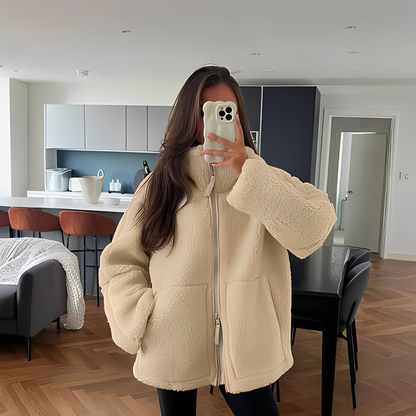 Andréa - Fleece bunda oversize pro ženy