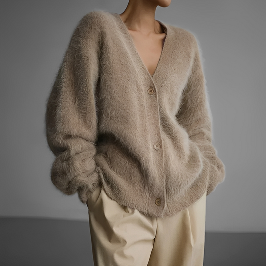 Adriene - Zimní kardigan volný a pohodlný pro ženy