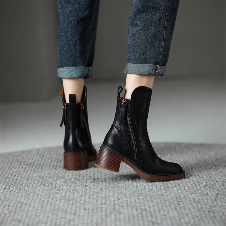 Ludovica – Stiefelety v vintage vzhledu
