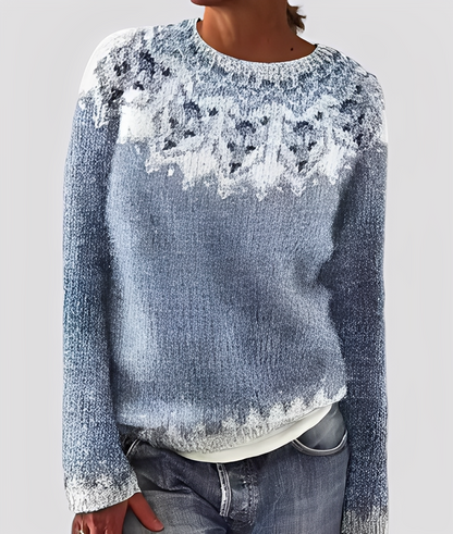 Christal - Stylový, volně střižený vlněný svetr pro ženy