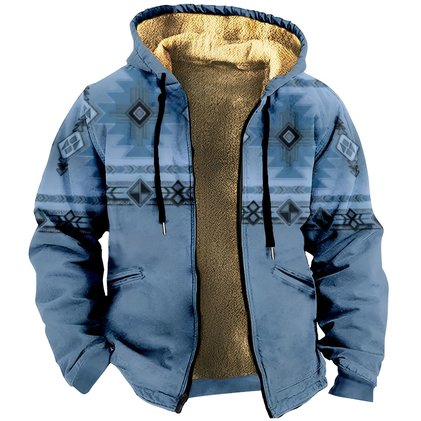 Edwin - Moderní mikina s etnickým vzorem pro muže