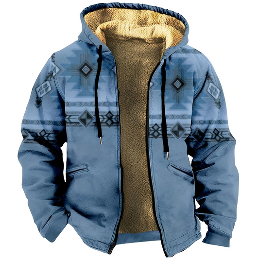 Edwin - Moderní mikina s etnickým vzorem pro muže