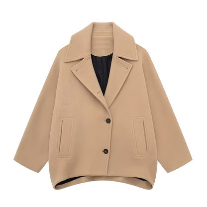 Rosalee - Módní krátký vlněný kabát pro ženy