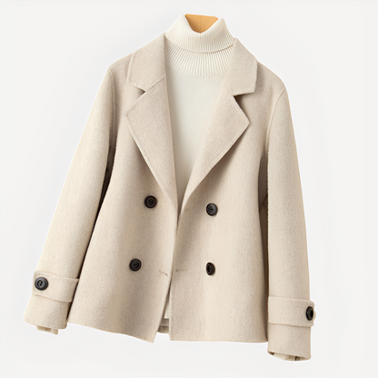 Sofia - Elegantní krátký kašmírový kabát pro ženy