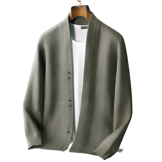 Alfie - Pánský moderní teplý vlněný cardigan