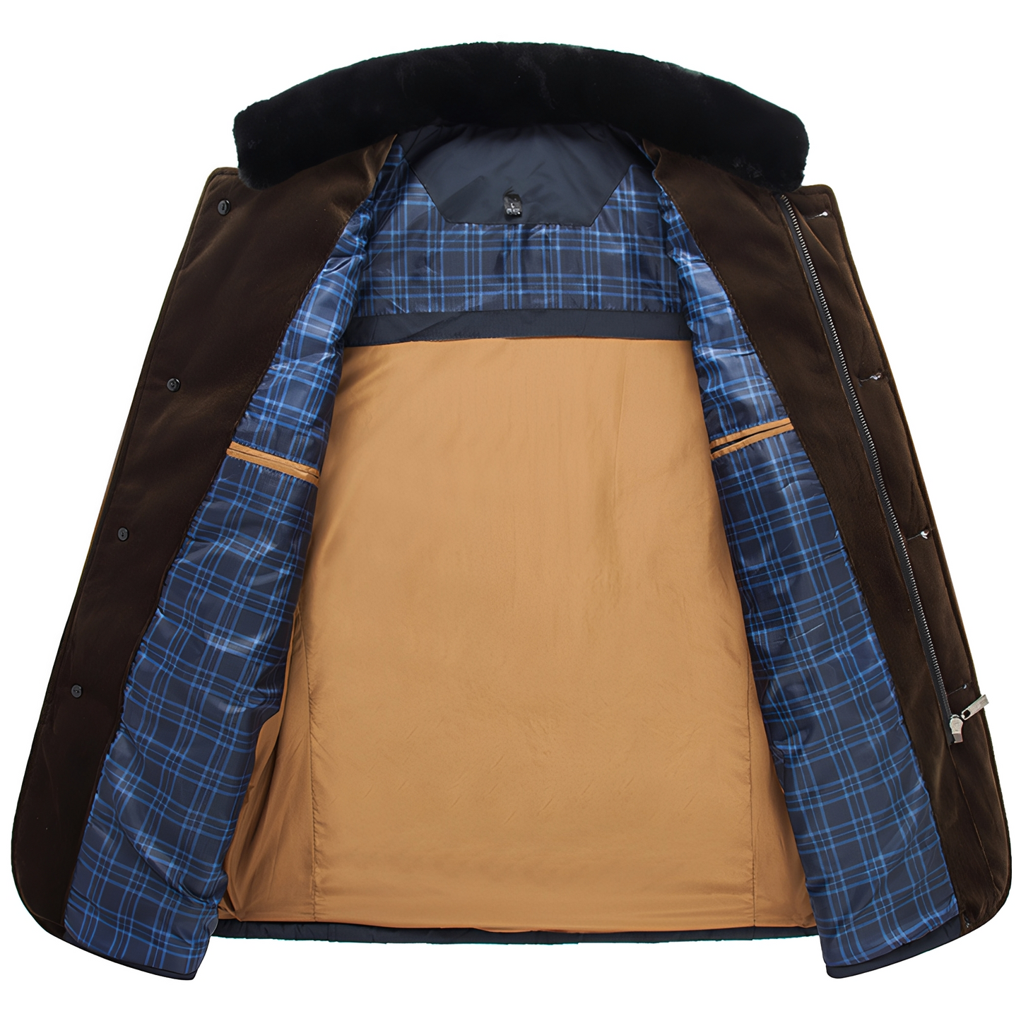 Steve - Retro hřejivý prošívaný pánský kabát