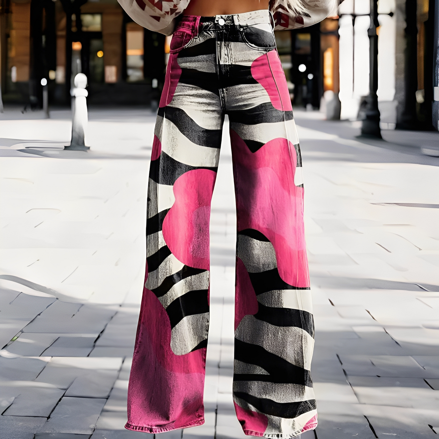 Briley - Stylové a módní kalhoty s širokými nohavicemi pro ženy