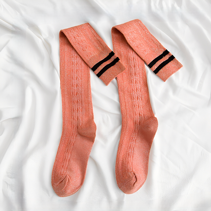 Zella - Moderní nadkolenní dámské ponožky