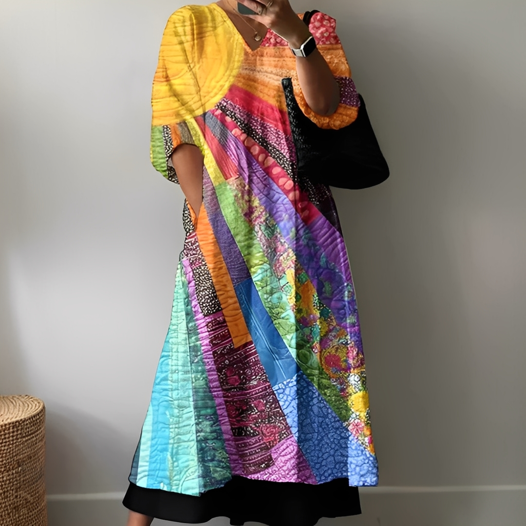 Angeleka - Pohodlné a pestré šaty pro ženy