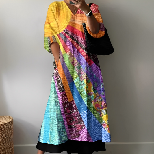 Angeleka - Pohodlné a pestré šaty pro ženy