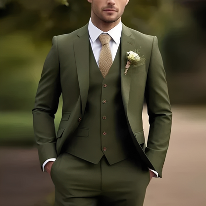 Abenner - Tříkusová formální slim fit souprava pro muže