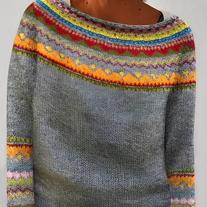 Stéphanie - Dámský svetr s elegantními vzory