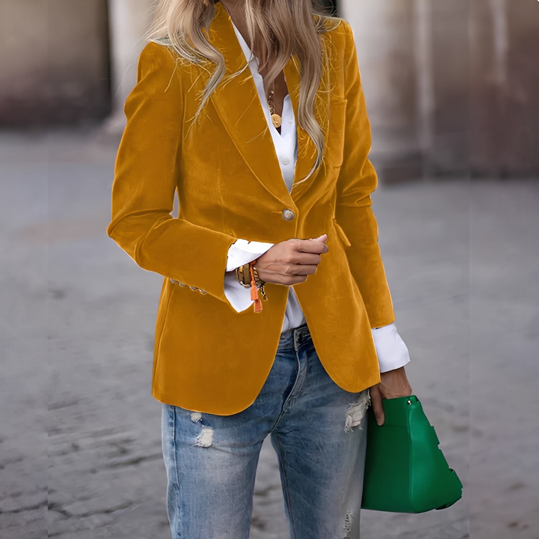 Lyliane - Tradiční pohodlná bunda s knoflíky pro ženy