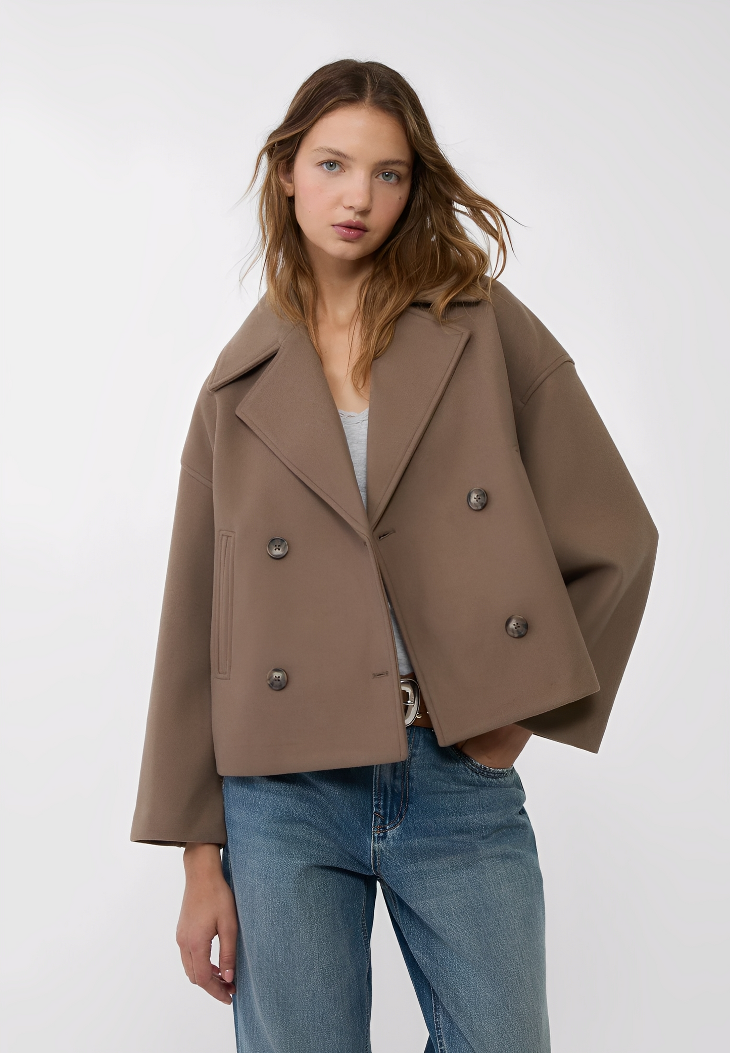 Claire – Sako Krátký Elegantní Dvojřadý