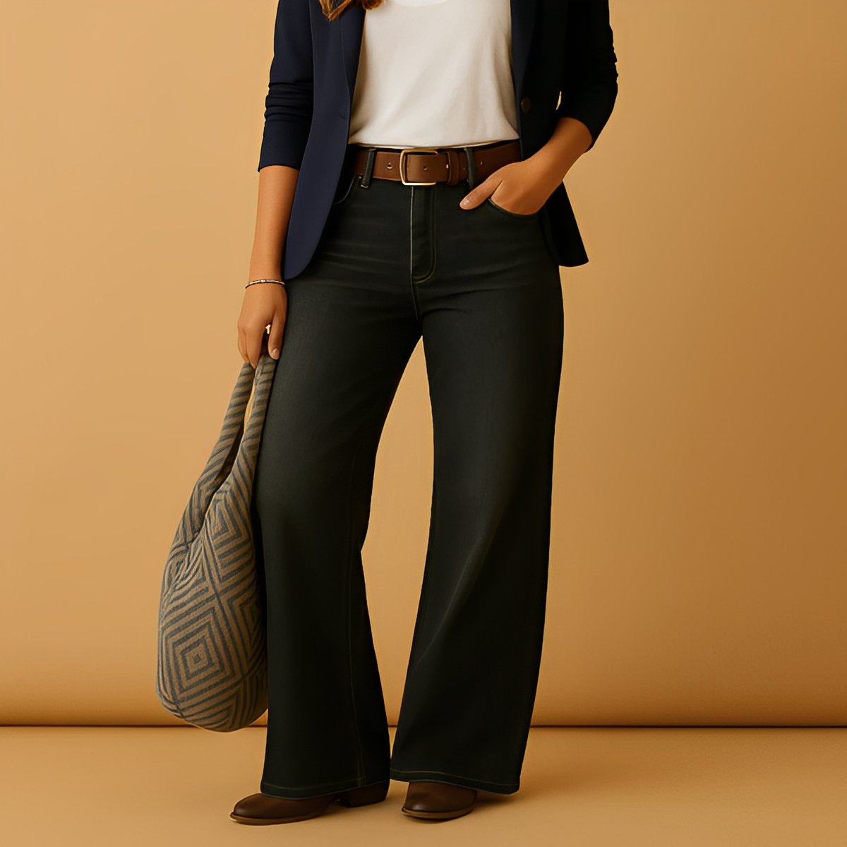 Analiza - Stylové rovné kalhoty pro ženy