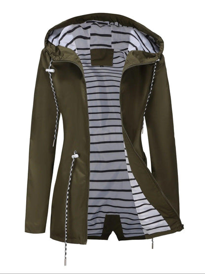 Nathalie – Dlouhý Vodotěsný Kabát