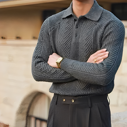 Darius – Pletený Svetr s Dlouhým Rukávem