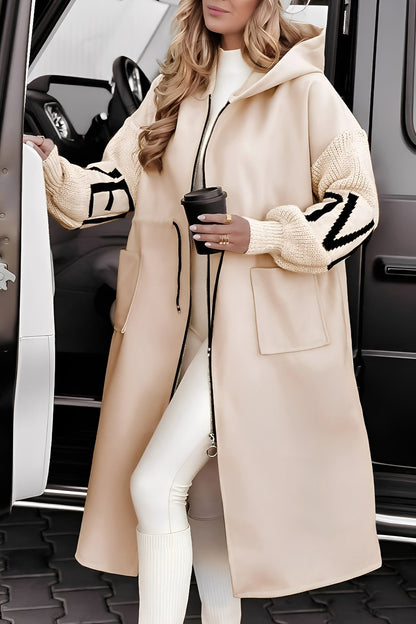 Eloise - Stylová dlouhá dámská bunda s kapucí