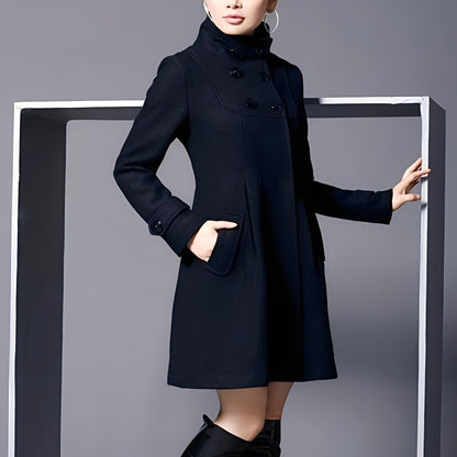 Maree - Dámský volný kabát s kapucí a bočními kapsami