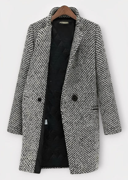 Pamelia - Stylový dámský dlouhý kabát