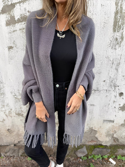 Bethany - Elegantní dámský svetr s ozdobnými třásněmi