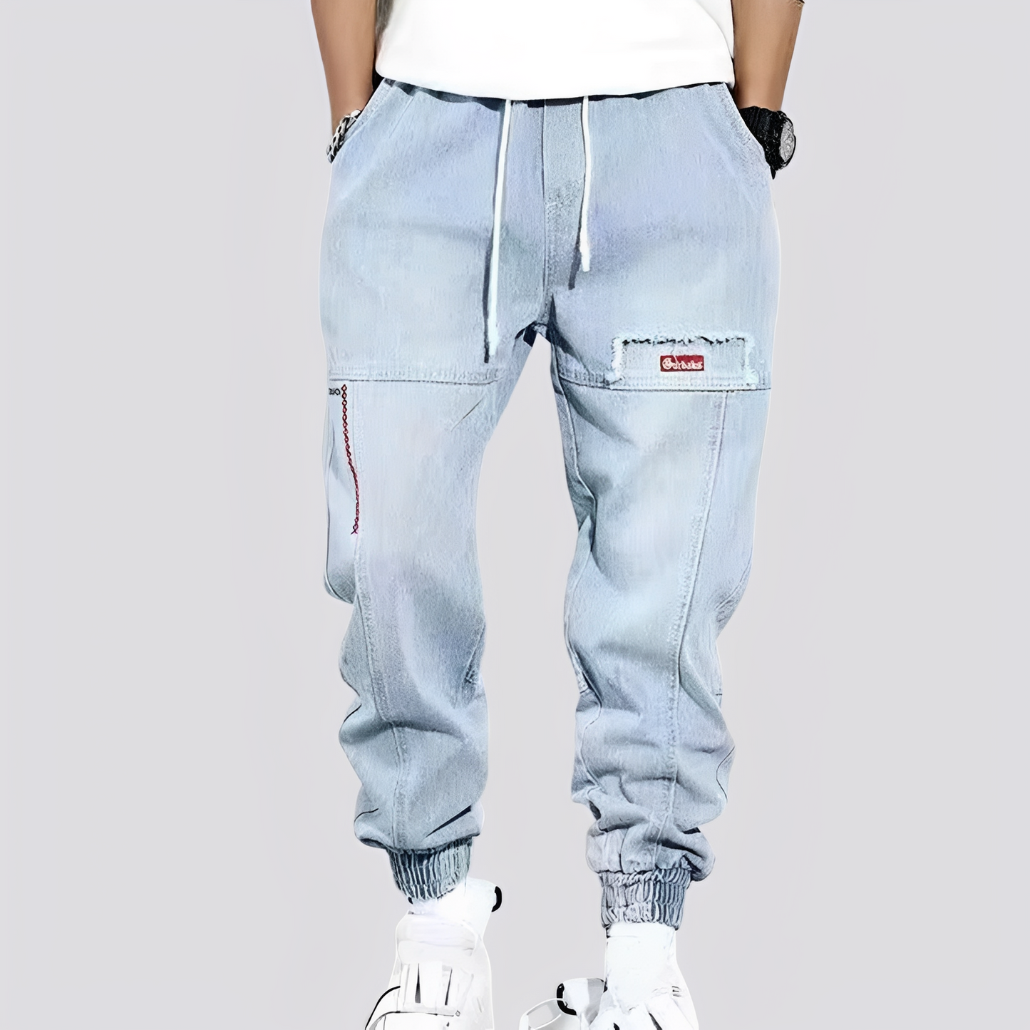 Victor - Stylové a pohodlné džíny s elastickými manžetami pro muže