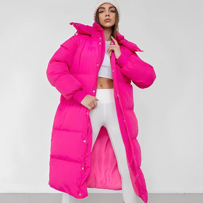 Jacquelyn - Elegantní dámský dlouhý kabát s kapucí