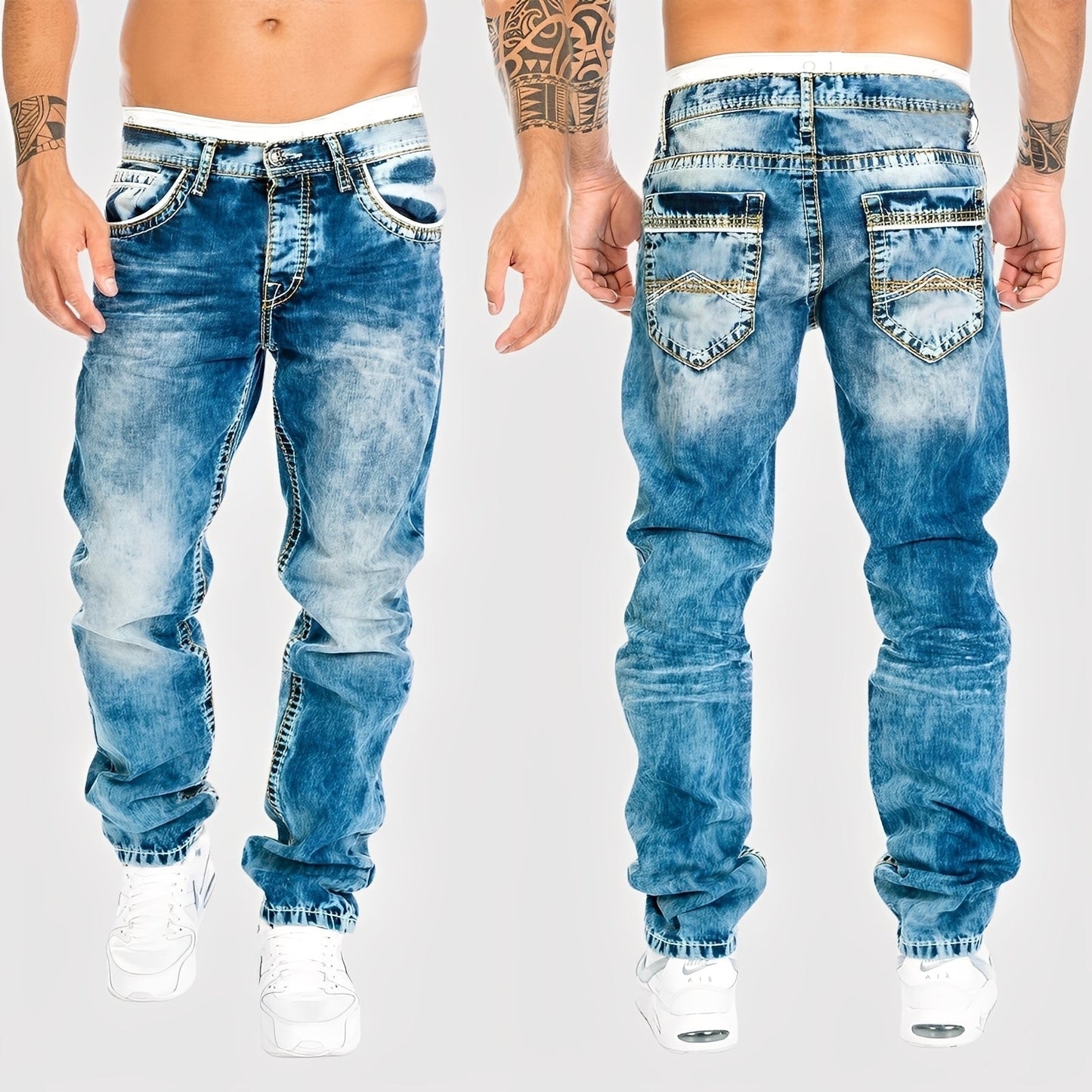 Chris - Pánské džíny s volnými širokými nohavicemi