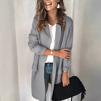 Georgina - Dámský elegantní dlouhý blazer