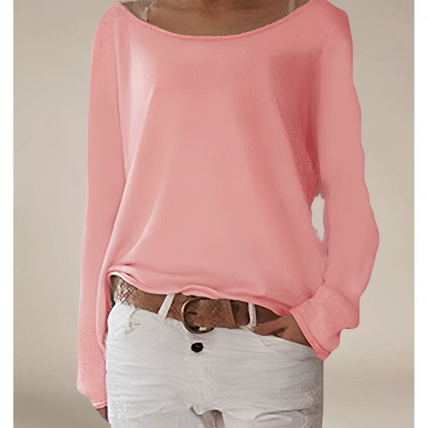 Alexa – Lehky Rundný Výstřih-Feinstrickpullover