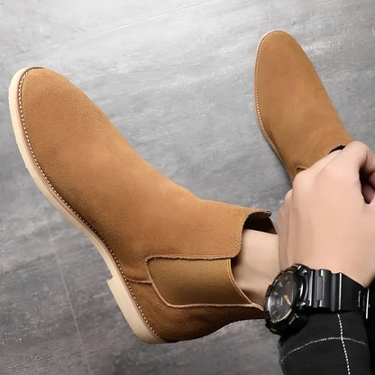 Willard - Moderní Chelsea boty z semišové kůže pro muže