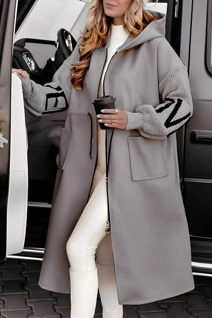 Eloise - Stylová dlouhá dámská bunda s kapucí