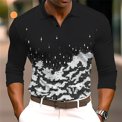 Adolphe - Stylové polo s dlouhými rukávy pro pány